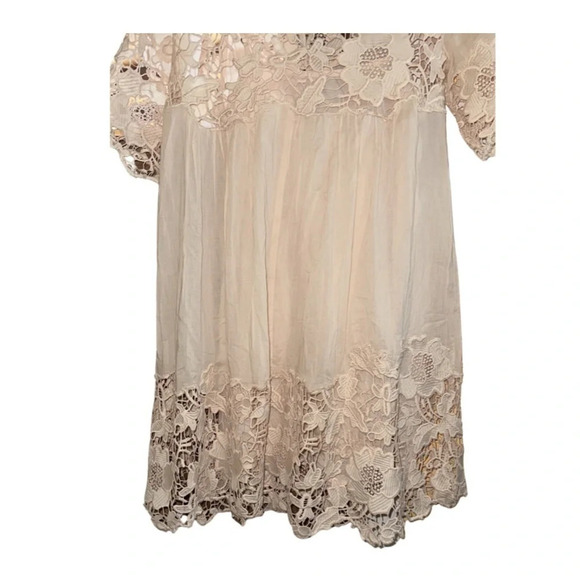 Anthropologie Holding Horses Magnolia Embroidered Lace Dress Size 0 - Picture 5 of 8